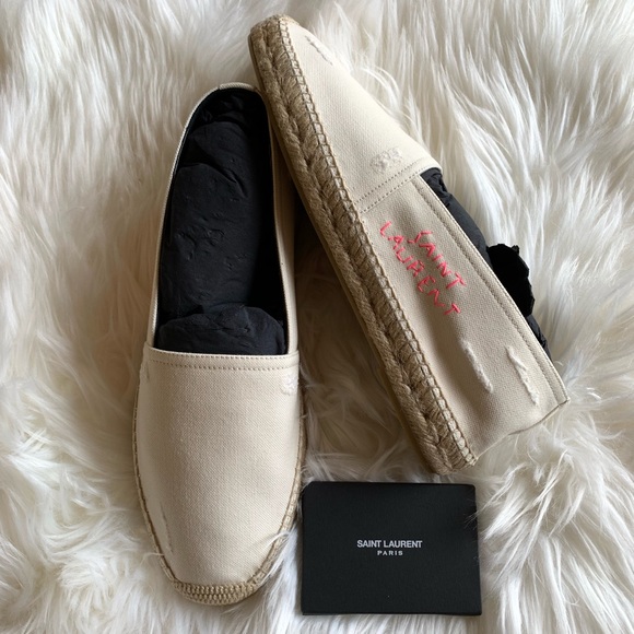 Saint Laurent Espadrilles Shoes Light Brown - Picture 1 of 6